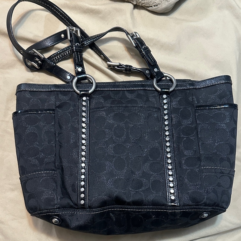 Elegant Black Designer Tote Bag